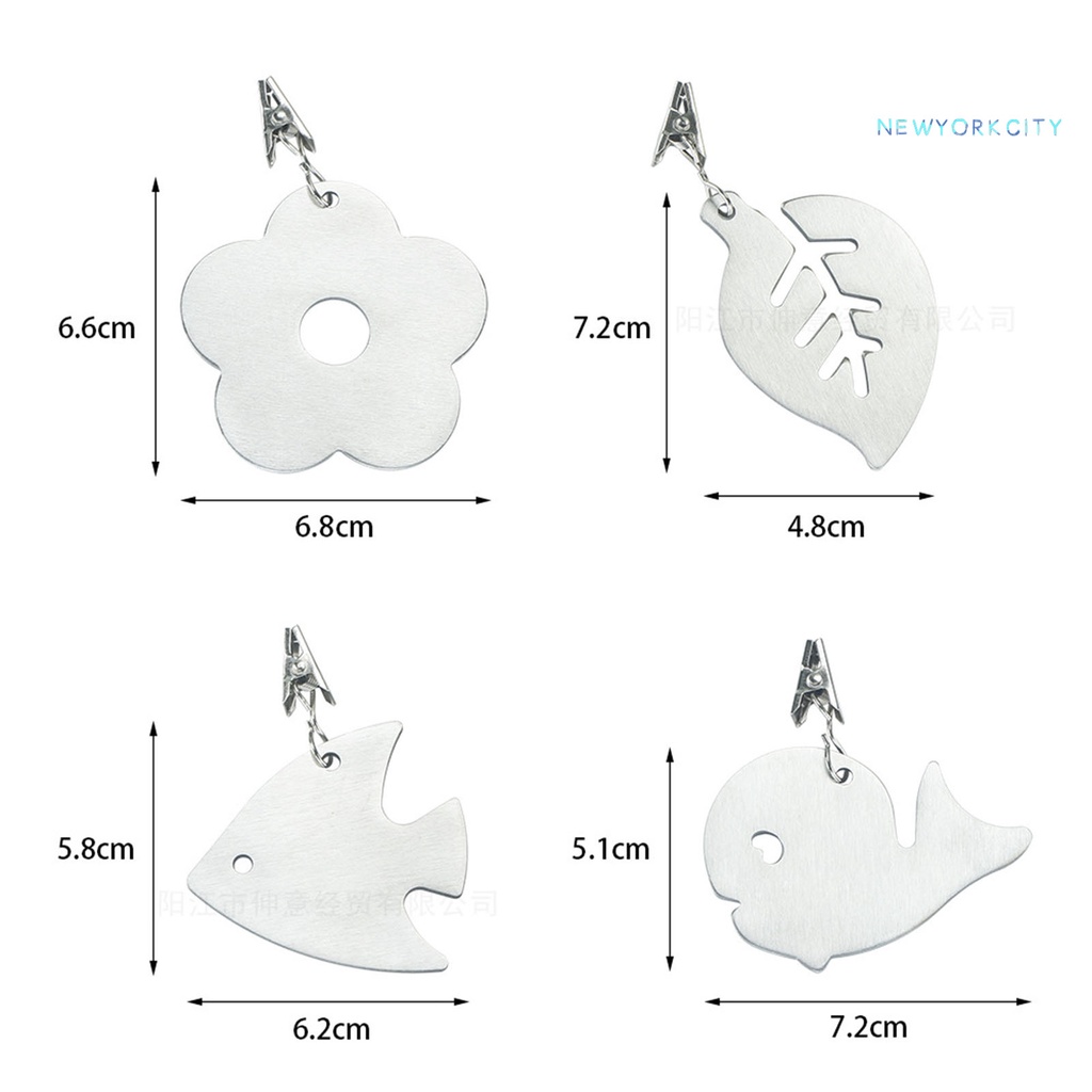 Kẹp Giữ Khăn Trải Bàn Bằng Thép Không Gỉ Dày Dặn Tiện Dụng Cho Cắm Trại
