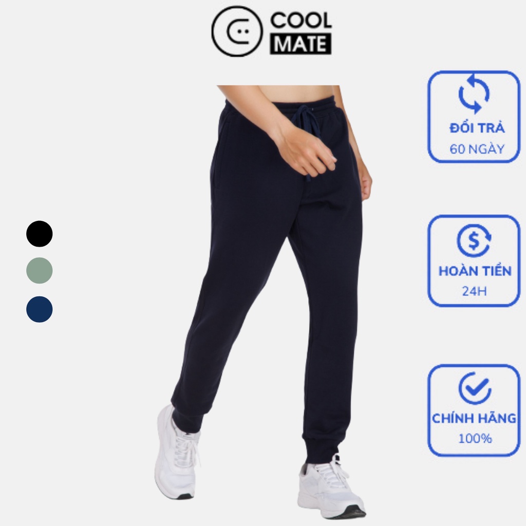 Quần nỉ nam Jogger Sweatpants cao cấp có túi khóa thương hiệu Coolmate