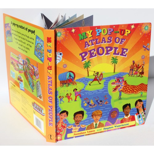 Sách: My Pop - Up atlas of people - Bản đồ con người của tôi