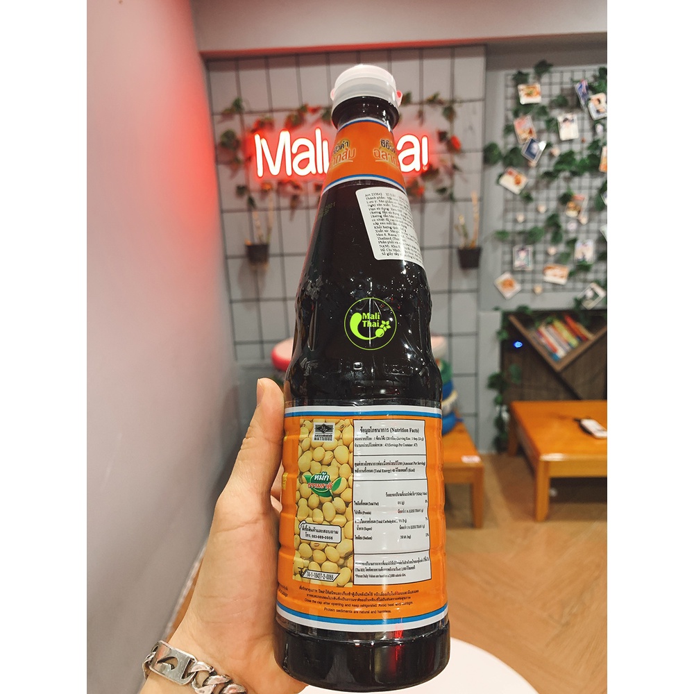 Nước Tương Đen Nhãn Cam Thái Lan Ăn Chay Hiệu Healthy Boy  - ซีอิ๊วดำฉลากส้ม