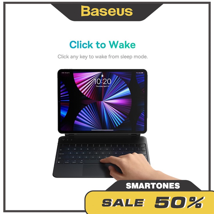 Bàn phím Baseus  Brilliance Original Bluetooth 5.2, trackpad đa điểm cho iPad Pro 11'' 2018/2020/2021 Air /