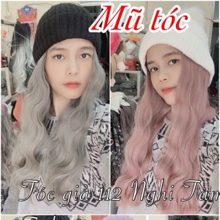 Combo tóc mũ có thể tháo rời