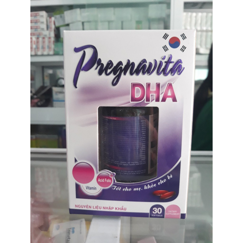 Bổ bà bầu, vitamin tổng hợp, sắt tổng hợp PREGNAVITA DHA