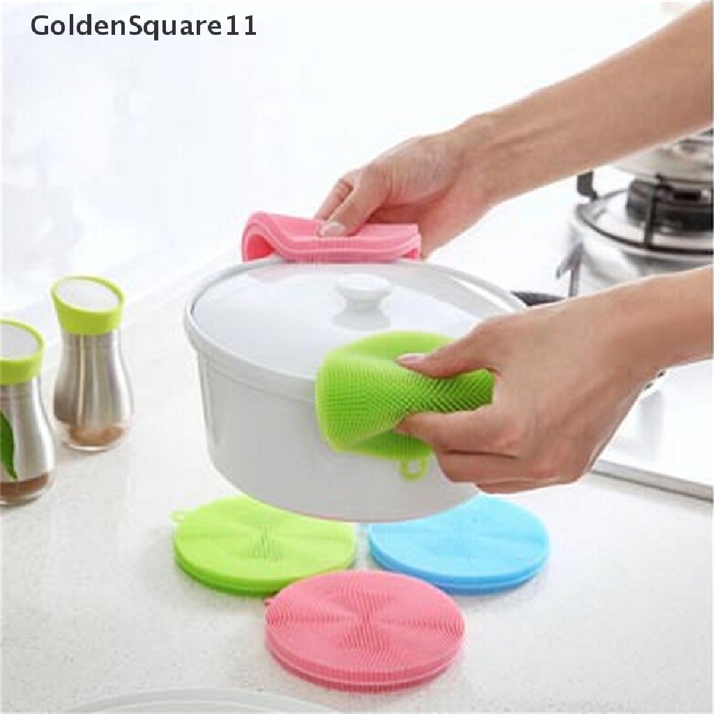 11 Miếng Rửa Chén Bằng Silicone Chống Vi Khuẩn Tiện Dụng