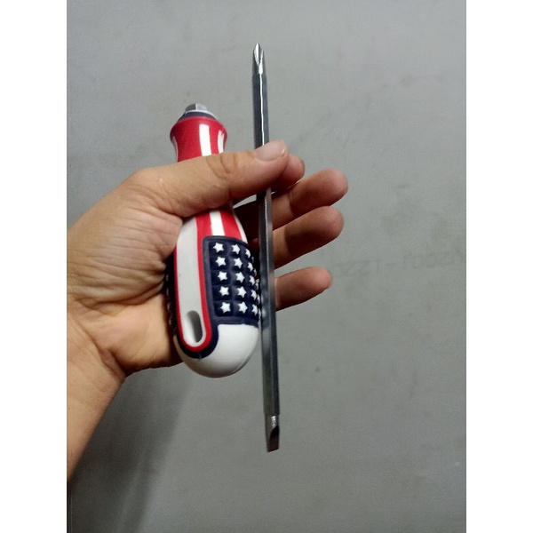 Tua Vít 2 Đầu  hút nam châm (Cờ mỹ) loại tốt dài 17cm hình thật shop chụp