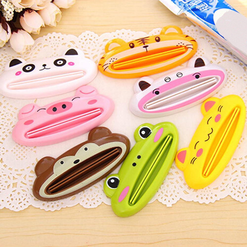 JANE Lovely Multifunctional Animal Bath Cute Toothpaste Squeezer