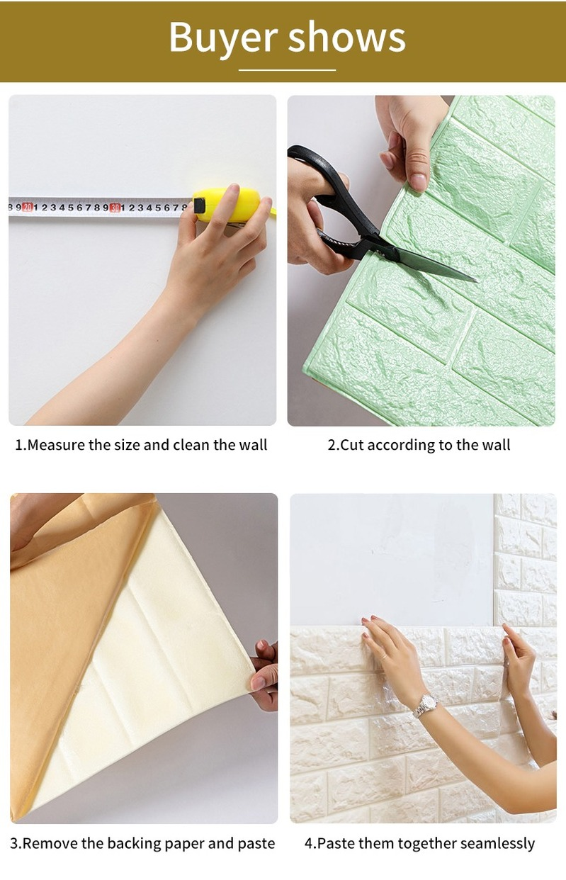 Xốp Giả Gạch Dán Tường Chống Thấm Nước Trang Trí Phòng Khách/Phòng Ngủ 2021 | BigBuy360 - bigbuy360.vn