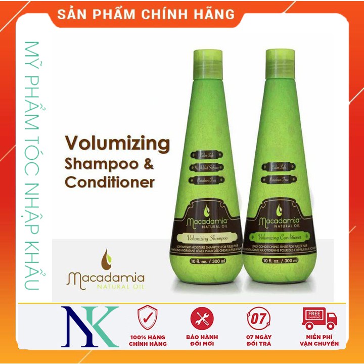 Dầu gội xã làm dày và tăng phồng tóc Macadamia Volumizing 300ml