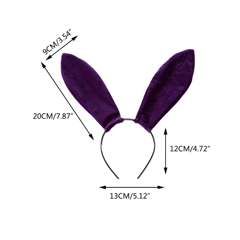 Băng Đô Tai Thỏ Bằng Nhung Mềm Mại Quyến Rũ