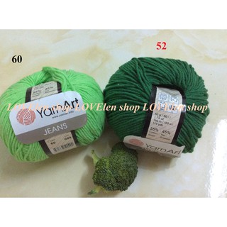 (thanh lý) Len Jeans YarnArt mac cũ - len mới bình thường