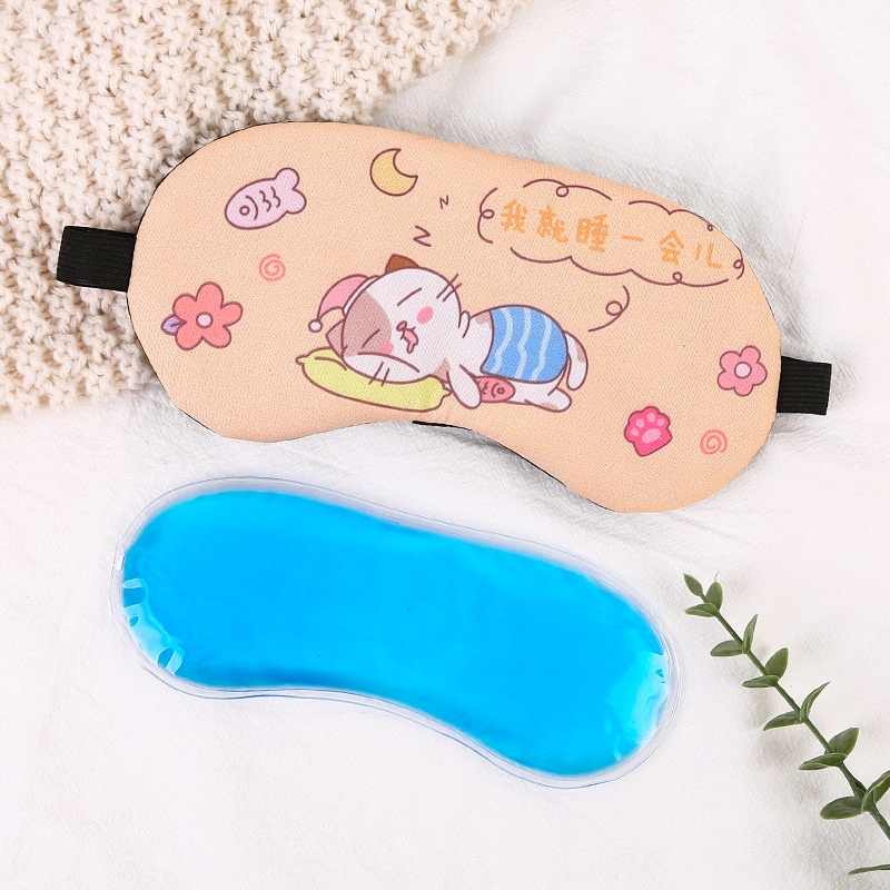 Bịt mắt ngủ có túi gel làm mát giảm căng thẳng