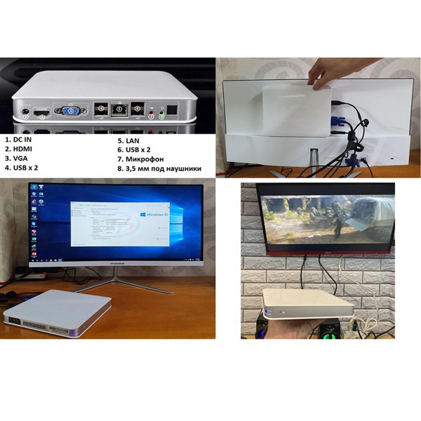 Case máy tính mini Q3 thế hệ Thứ 4 Chip Xử Lý 4 nhân 4 Mạnh Mẽ , Ram 4Gb - Dễ dàng mang theo KM chuột không dây 95 | BigBuy360 - bigbuy360.vn