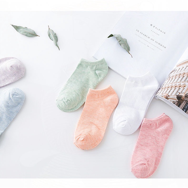 Set 10 Đôi Tất ,vớ Tecano nữ cổ ngắn xuất nhật nhiều màu CT5