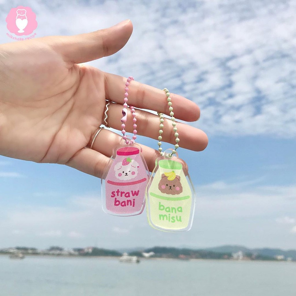 Móc khoá cute, Keychain đa năng Picnic Day