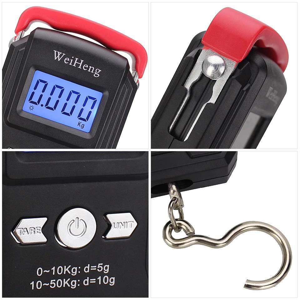 Cân Điện Tử Cầm Tay Mini 50kg WH A23 Chính Xác Cao Tặng kèm pin AAA Tela Shop