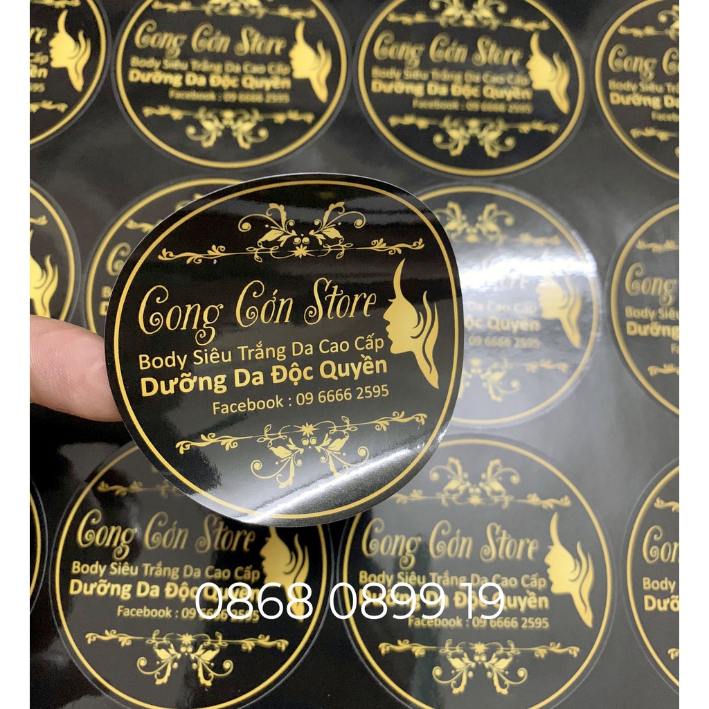 In tem nhãn decal và cắt bế theo yêu cầu riêng, miễn phí tư vấn thiết kế trước khi đặt hàng shopee