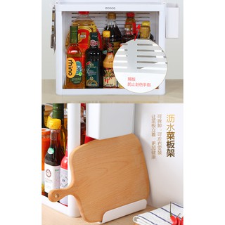 KỆ GIA VỊ CÓ KHAY ĐỂ THỚT HAI TẦNG ECOCO 1704