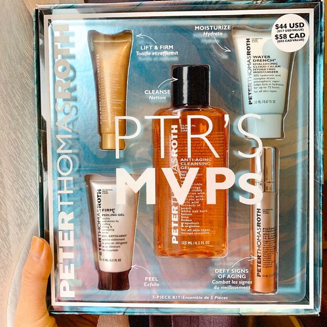 SẴN-Tách SET dưỡng da 5 món Peter Thomas Roth