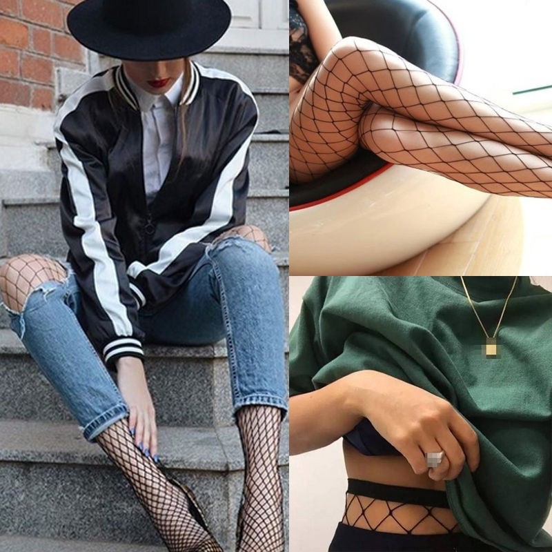 ☛☏❤Sexy Women Lady Black Fishnet Pantyhose Tights Stockings Nightwear Streetwear | BigBuy360 - bigbuy360.vn