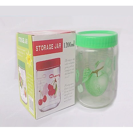 lọ(hũ) thủy tinh 1200ml