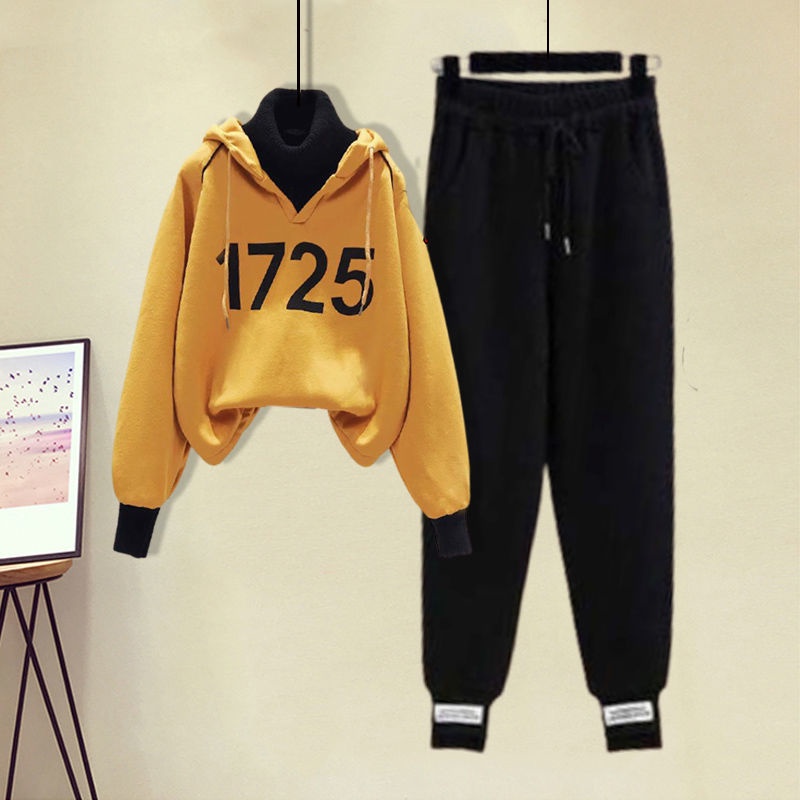 Áo Hoodie Dài Tay Giả Hai Lớp Phong Cách Hàn Quốc Dành Cho Nữ