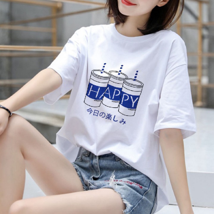 Áo thun tay lỡ nữ đẹp Minzu unisex form rộng, áo phông cổ tròn thời trang Hajaruku - MZ01