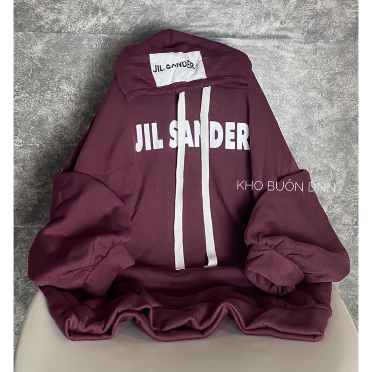 Áo Khoác Hoodie Nỉ Có Mũ Form Rộng Tay Bồng In Chữ Ngực 3 Màu Unisex Nam Nữ Ulzzang