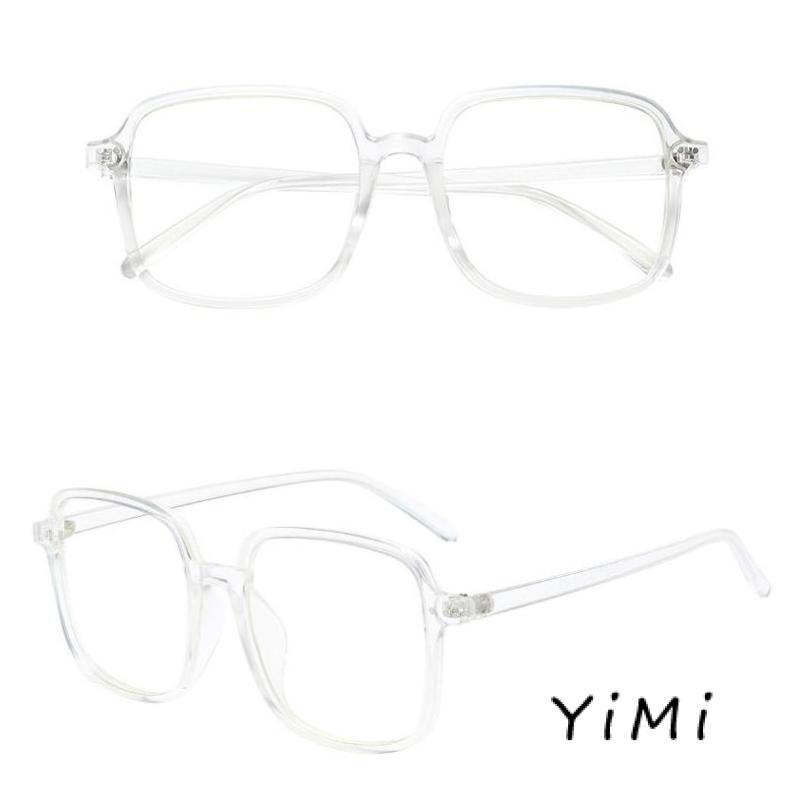 Kính bảo vệ bức xạ khung kim loại hình vuông lớn thời trang Hàn Quốc