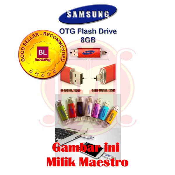 Usb Otg Samsung 8gb Ori 99flash Drive 8gb