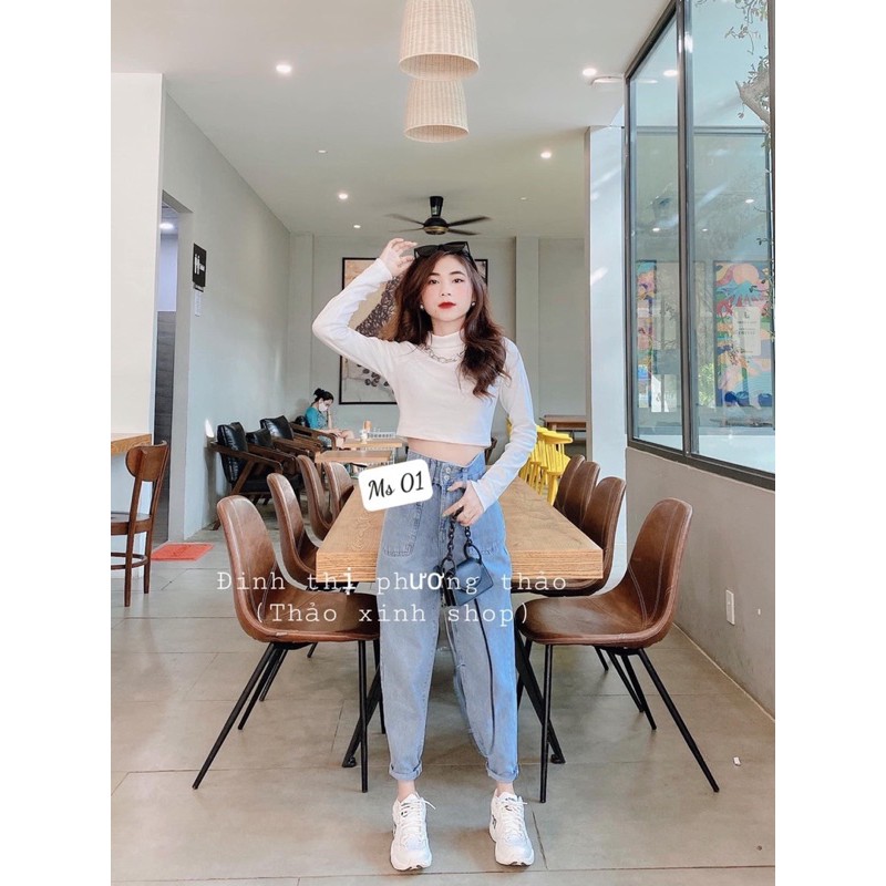 🌀Baggy Jeans 2 Nút 2 Túi Trước