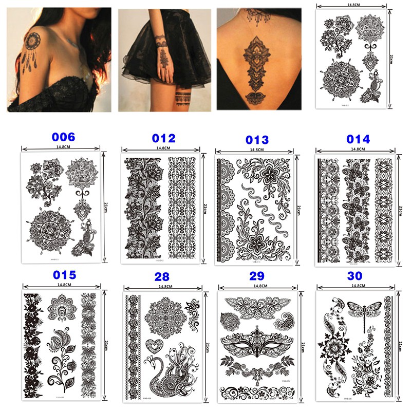 Hình Xăm Tạm Thời Henna