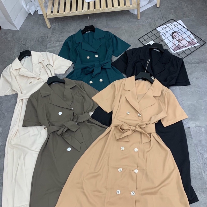 Váy vest cột nơ eo