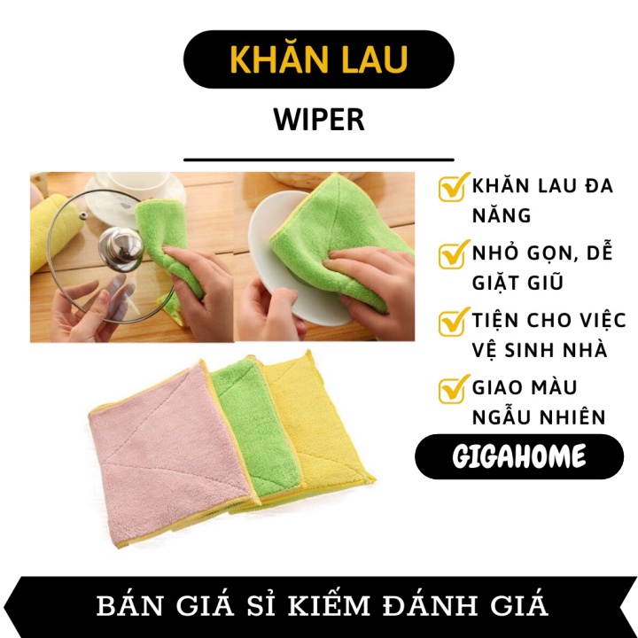 Khăn Lau Bếp GIGAHOME Khăn Lau Tay Đa Năng 2 Mặt Siêu Thấm Hút Nước, Làm Sạch Các Vật Dụng  3356