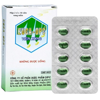 Viên xông EUCA OPC - xông khi cảm cúm, xông sát khuẩn mũi họng