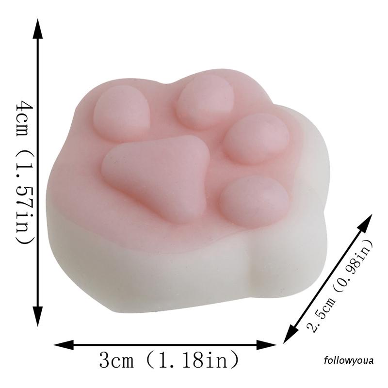 Đồ chơi bóp hình con mèo bằng silicone mềm giúp giảm căng thẳng