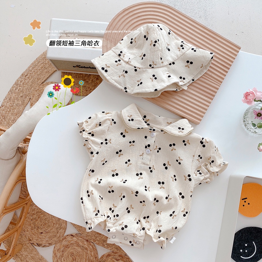 [HÀNG QCCC] Body Đũi CHERRY Cộc tay siêu đáng yêu cho bé (0-36M)