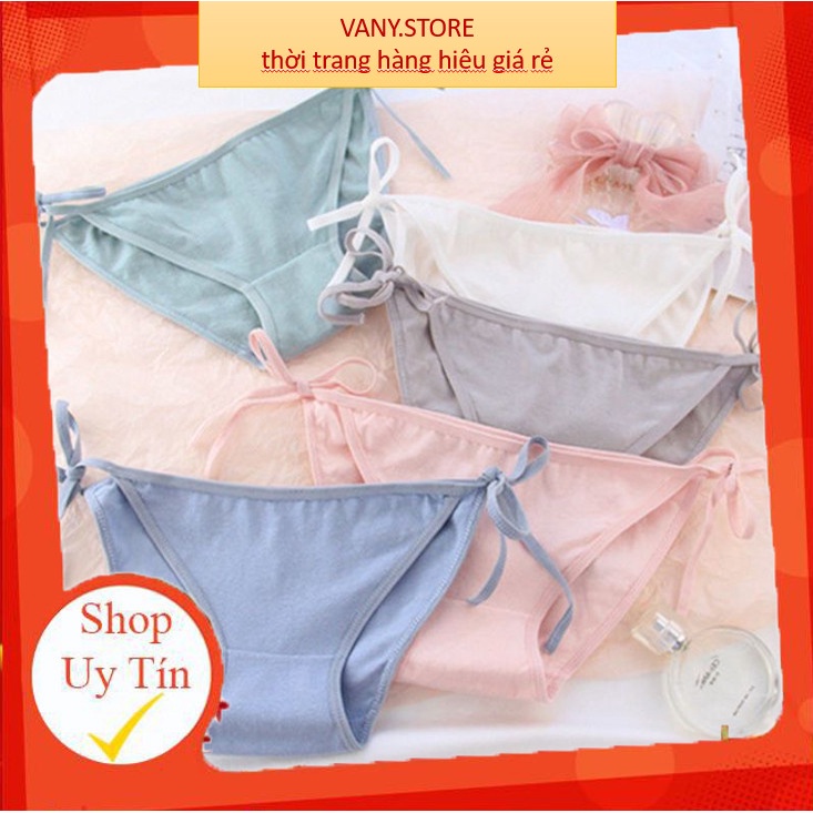 Quần Lót Nữ Cotton Đẹp kháng khuẩn thoáng mát mảnh dây rút gợi cảm sexy mã A28