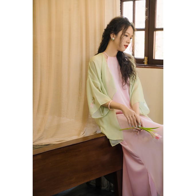 Sumire Store Áo khoác Hoa Thanh - Xanh cốm