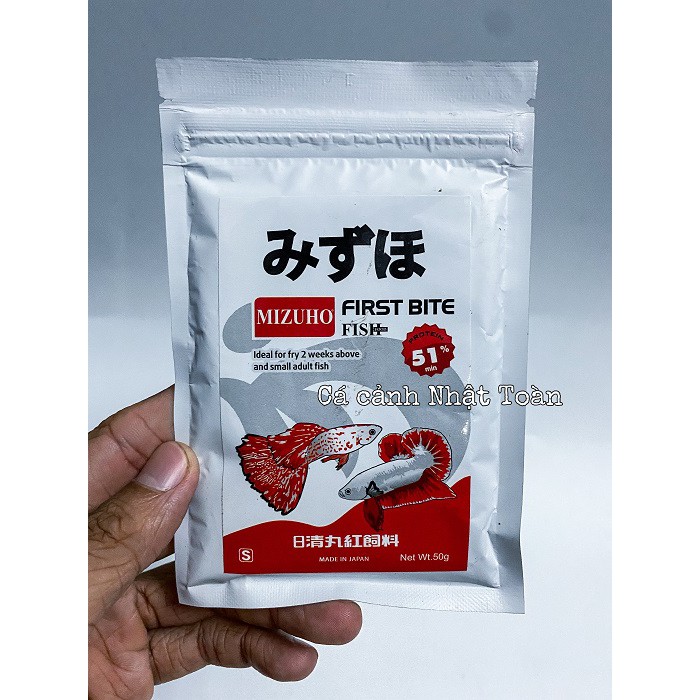 CÁM MIZUHO NHẬT BẢN THỨC ĂN CHO CÁ BETTA GUPPY THỦY SINH 50G