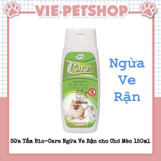 [CHÍNH HÃNG] Sữa Tắm BIO CARE Diệt Ve Rận, Bọ Chét cho Thú Cưng 150ml | Vie PETSHOP