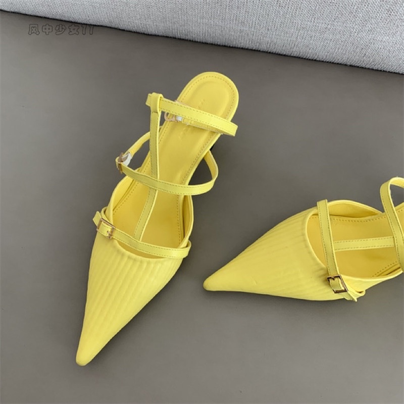 Giày mũi nhọn gót 3phan QC loại 1