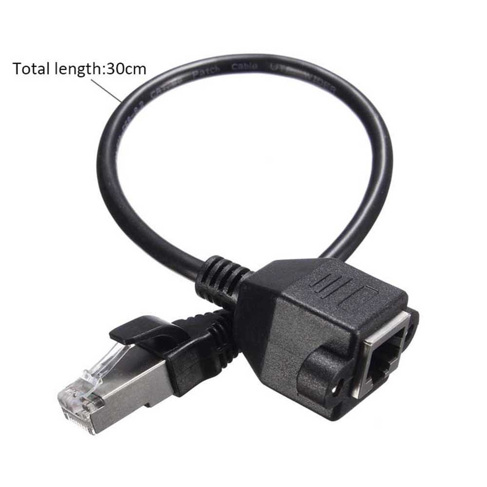 Dây cáp mạng LAN RJ45 30CM chuyển từ đầu đực sang đầu cái cho máy tính , laptop