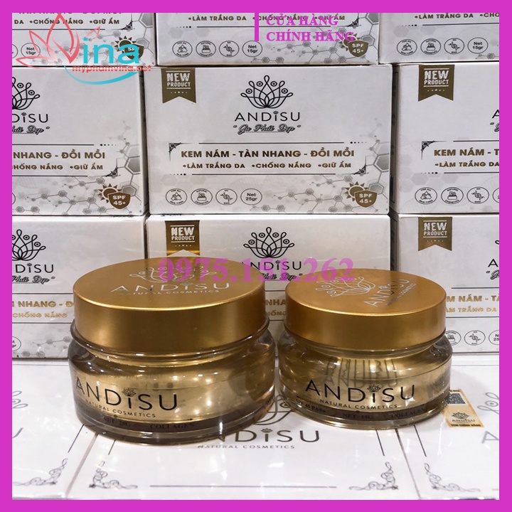 KEM ANDISU SẠCH NÁM – TÀN NHANG – ĐỒI MỒI TRÊN DA 15gr - 25gr