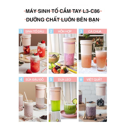 Máy Xay Sinh Tố Cầm Tay Joyoung L3 C86 Pin Sạc - Hàng Chính Hãng