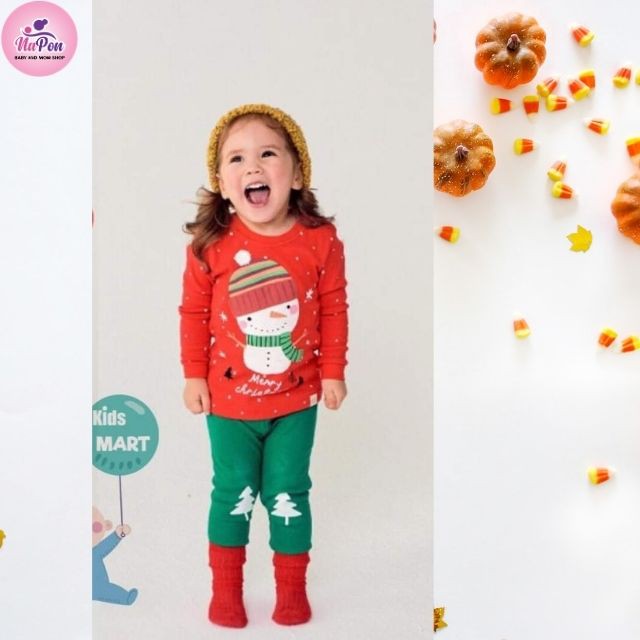 [PHIÊN BẢN NOEL]Bộ đồ dài tay cho bé, bộ đồ noel giáng sinh chuẩn cotton 100% cho bé, quần áo bộ đồ noel giáng sinh 2021