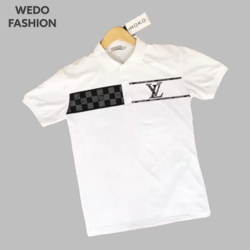 Áo polo nam phối họa tiết LX, vải thun co giãn siêu thấm hút, thiết kế tinh tế sang trọng phù hợp mọi sự kiện - WEDO