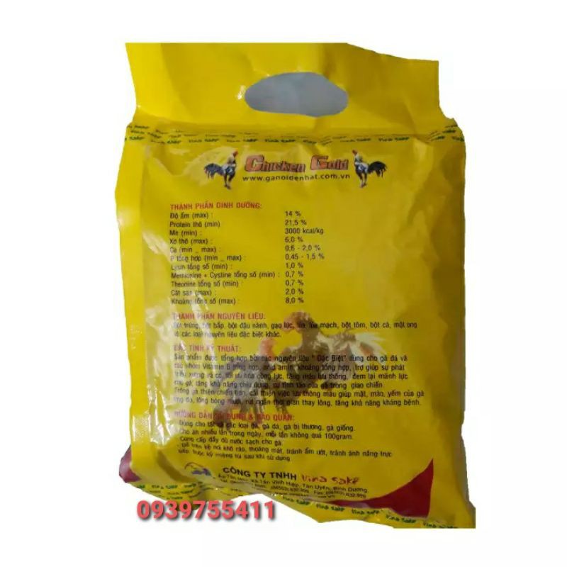 CÁM THỨC ĂN GÀ ĐÁ MFF CHICKEN GOLD 1KG
