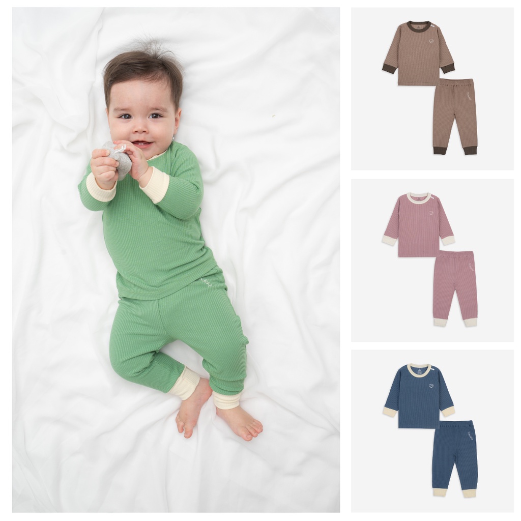 Bộ Quần Áo Trẻ Em Dài Tay Cổ Tròn Molist Candie Đủ Màu - Bu Baby Bình Dương