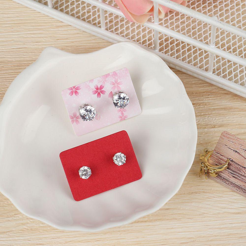 Set 100 Tấm Thẻ Giấy Kraft Trưng Bày Bông Tai Tiện Lợi