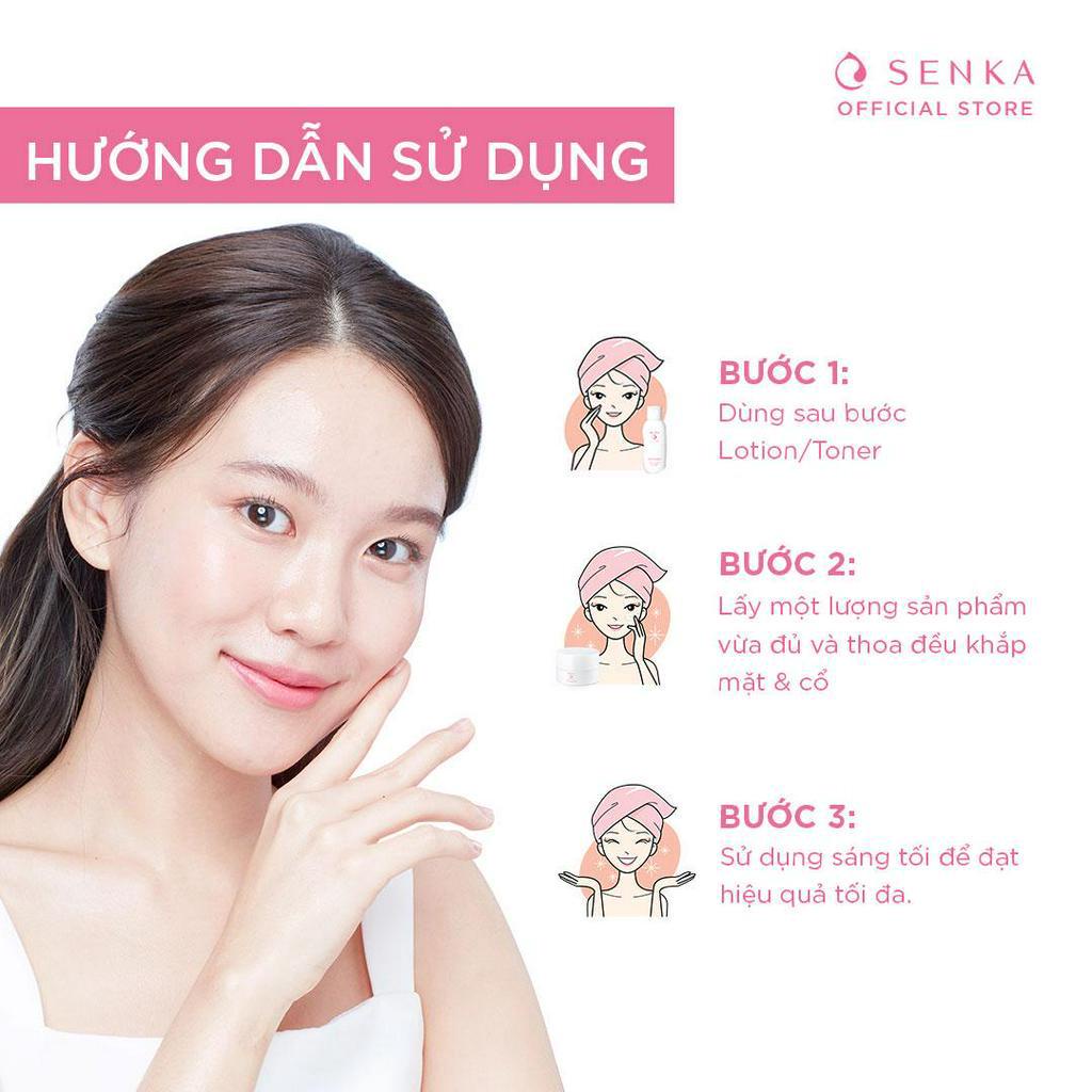 Kem dưỡng trắng da nâng tông 3 trong 1 Senka White Beauty_15386 100g